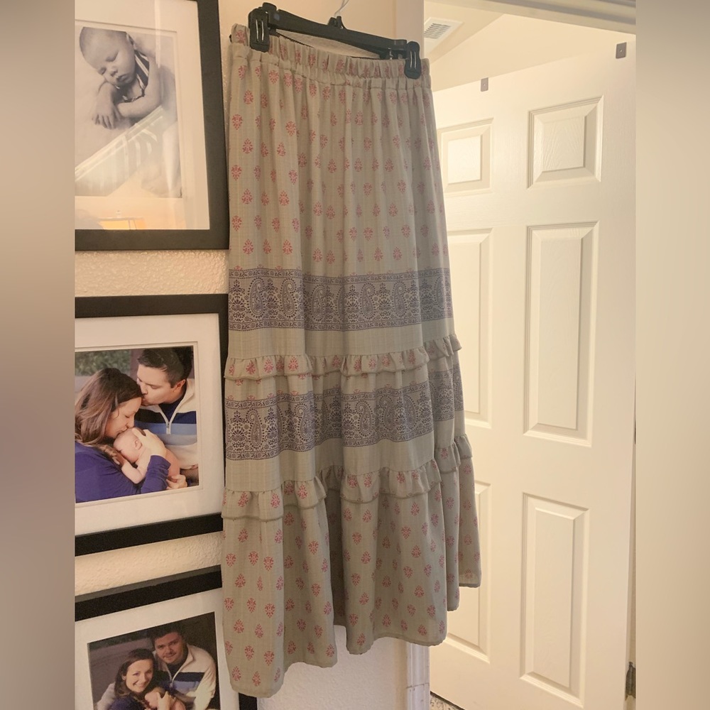 Festive/Paisley Maxi Skirt